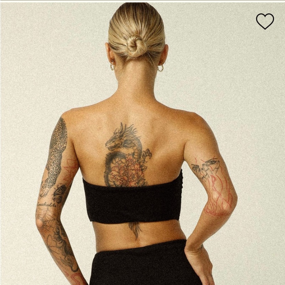 NWT JAGGER & STONE CLAUDIA BOOB TUBE BLACK |Size - Picture 4 of 9
